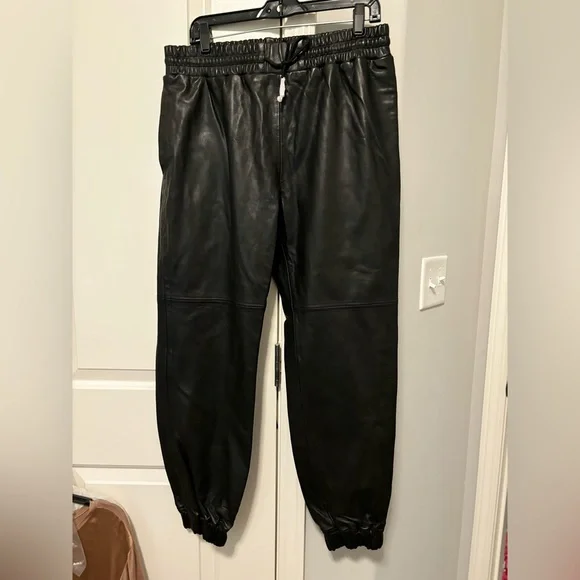 LITA by Ciara Leather Joggers NWT Large - Picture 6 of 12